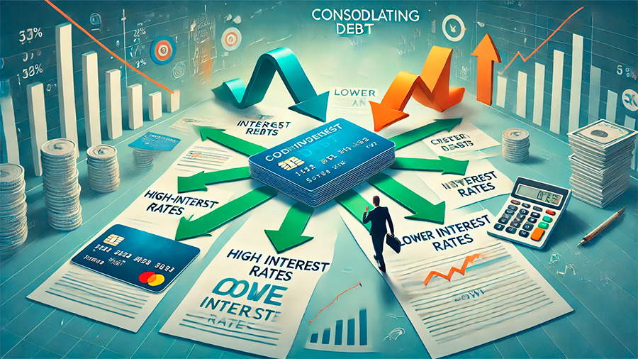 Consolidating debt at lower